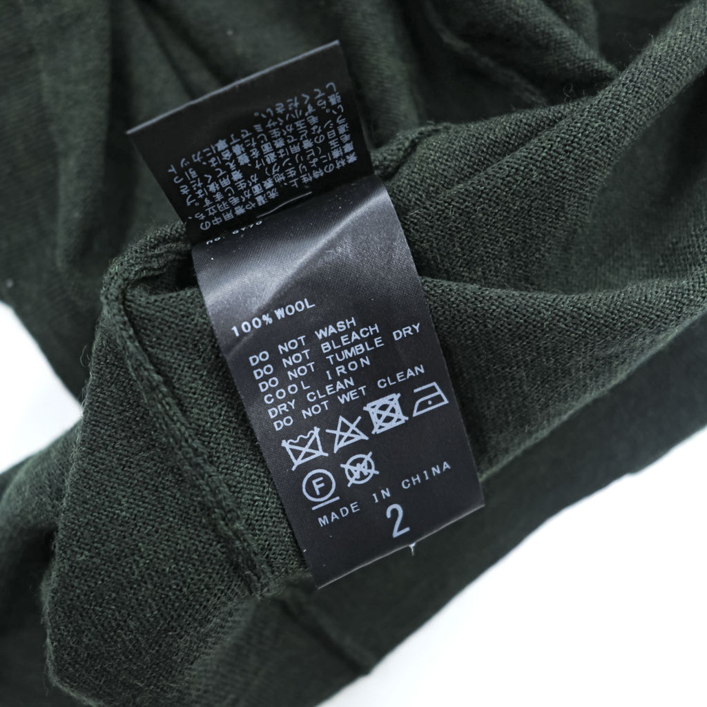 LE ( COMOLI / L'ECHOPPE )  タートルネック ニット セーター M グリーン 24-080-053-0000-3-0