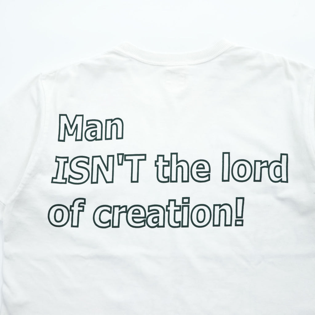 BRU NA BOINNE Tシャツ M ホワイト 両面プリント Man ISN'T the lord of creation