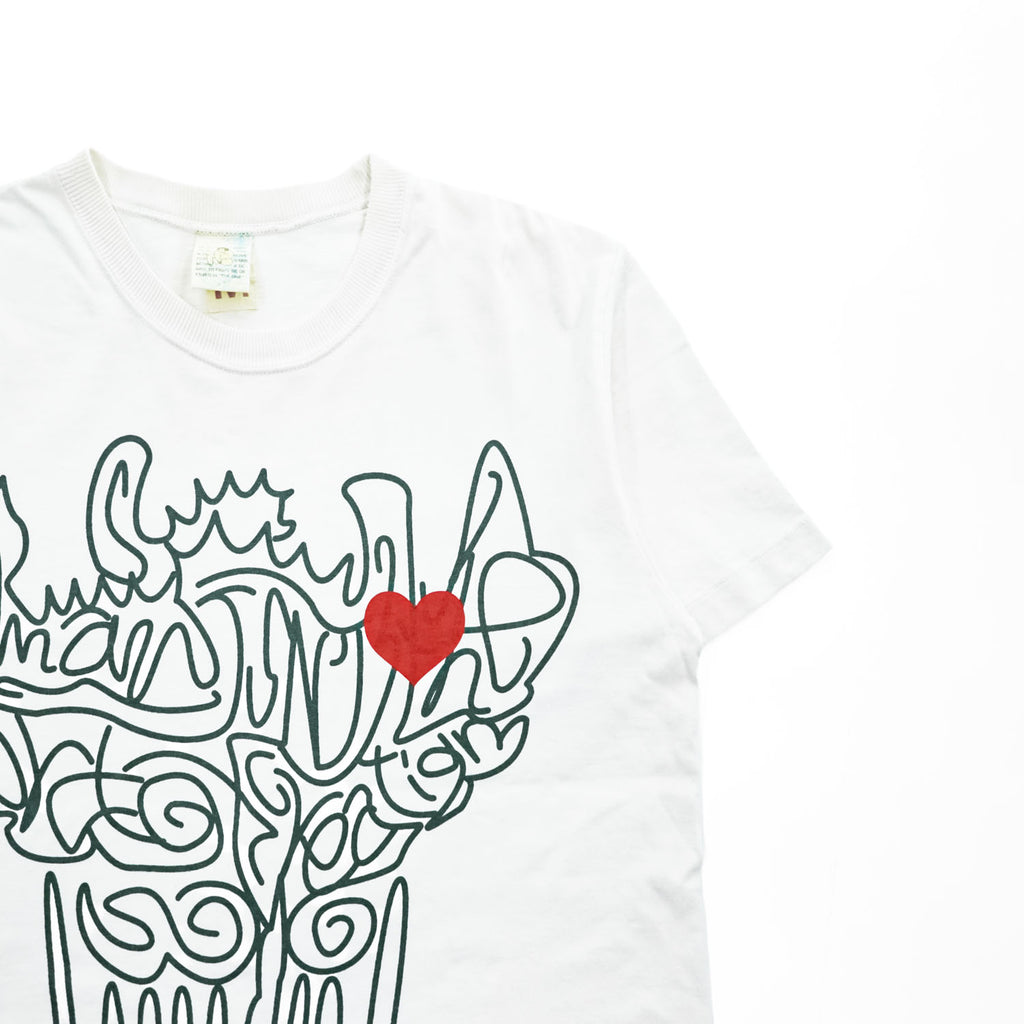 BRU NA BOINNE Tシャツ M ホワイト 両面プリント Man ISN'T the lord of creation