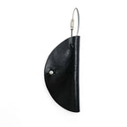Hender Scheme Circle Key Holder Black Leather 3-Key Hook Wire Loop