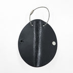 Hender Scheme Circle Key Holder Black Leather 3-Key Hook Wire Loop