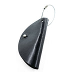 Hender Scheme Circle Key Holder Black Leather 3-Key Hook Wire Loop