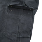 Wrangler WORKWEAR カーゴ ワークパンツ M ブラック リップストップ ダブルニー 10WMWR1BL