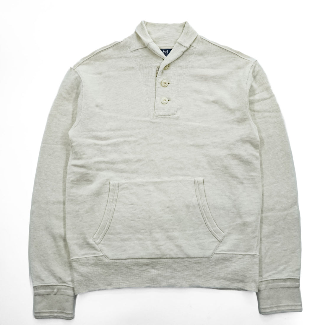 Polo Ralph Lauren 90年代 ヴィンテージ ショールカラー スウェット トレーナー L 裏起毛 カンガルーポケット