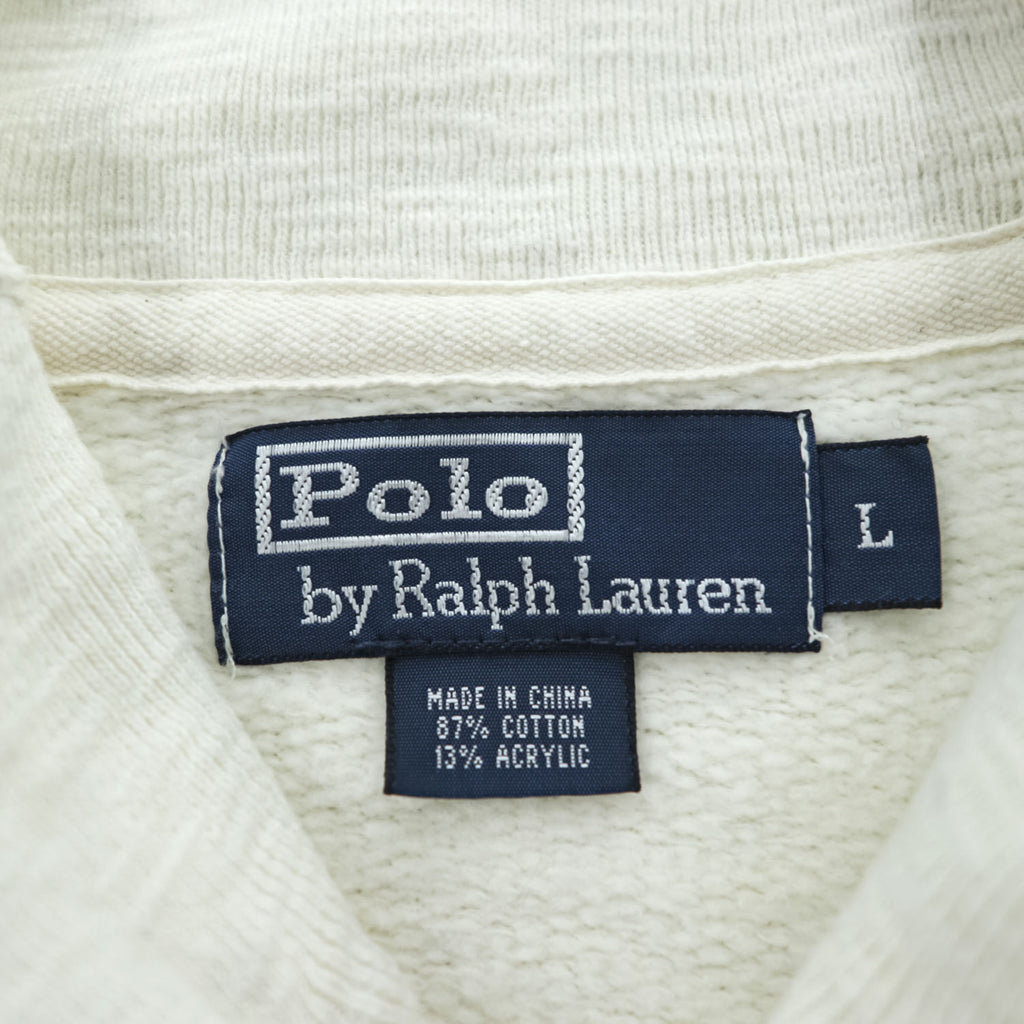 Polo Ralph Lauren 90年代 ヴィンテージ ショールカラー スウェット トレーナー L 裏起毛 カンガルーポケット