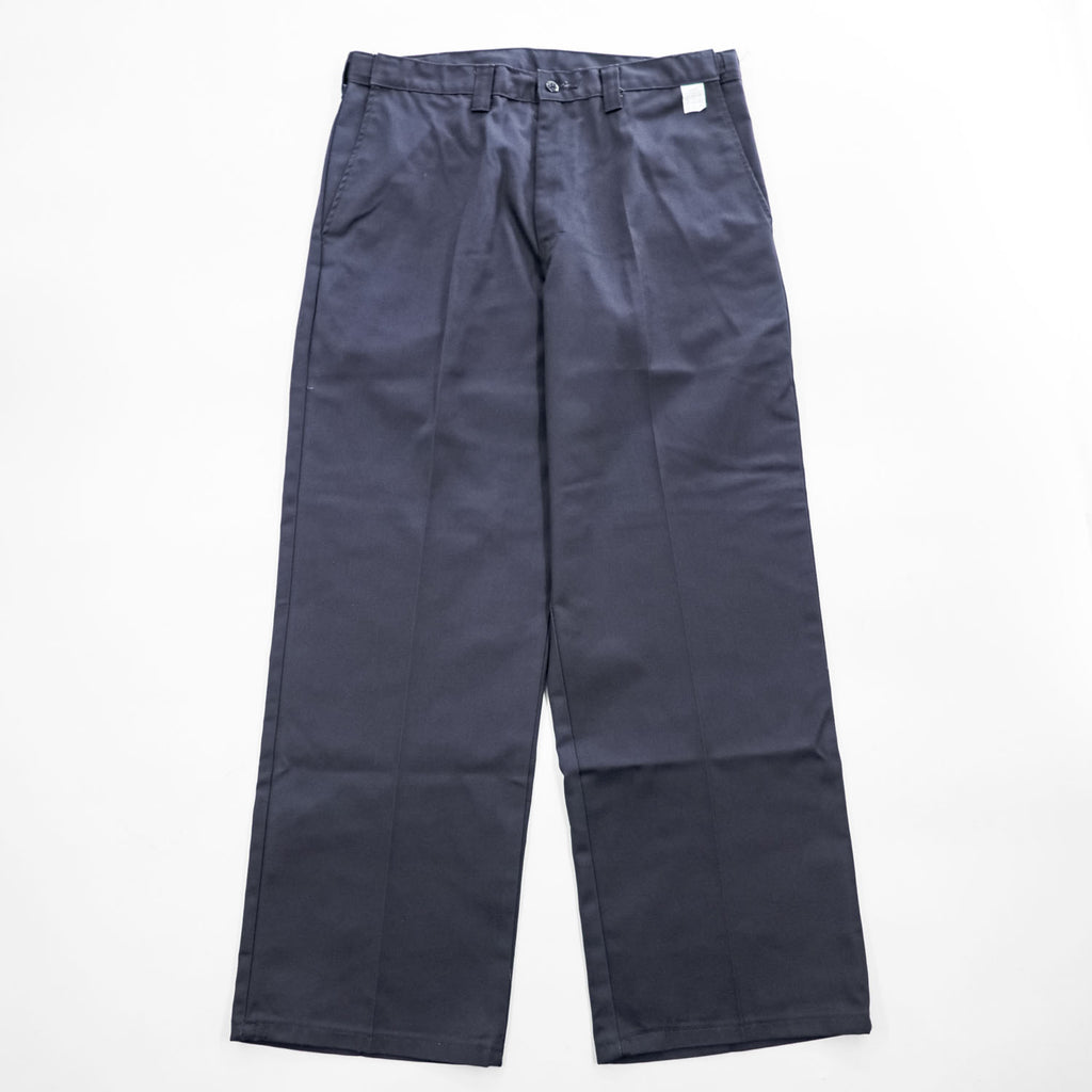Dickies ワイド ストレートワークパンツ 34×30 グレー インダストリアル フラットフロント コンフォートウエストパンツ LP817CH