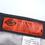 Dickies ワイド ストレートワークパンツ 34×30 グレー インダストリアル フラットフロント コンフォートウエストパンツ LP817CH