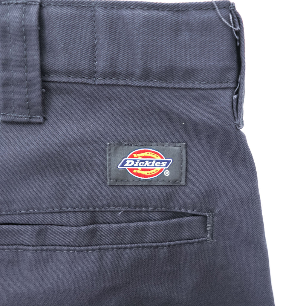 Dickies ワイド ストレートワークパンツ 34×30 グレー インダストリアル フラットフロント コンフォートウエストパンツ LP817CH