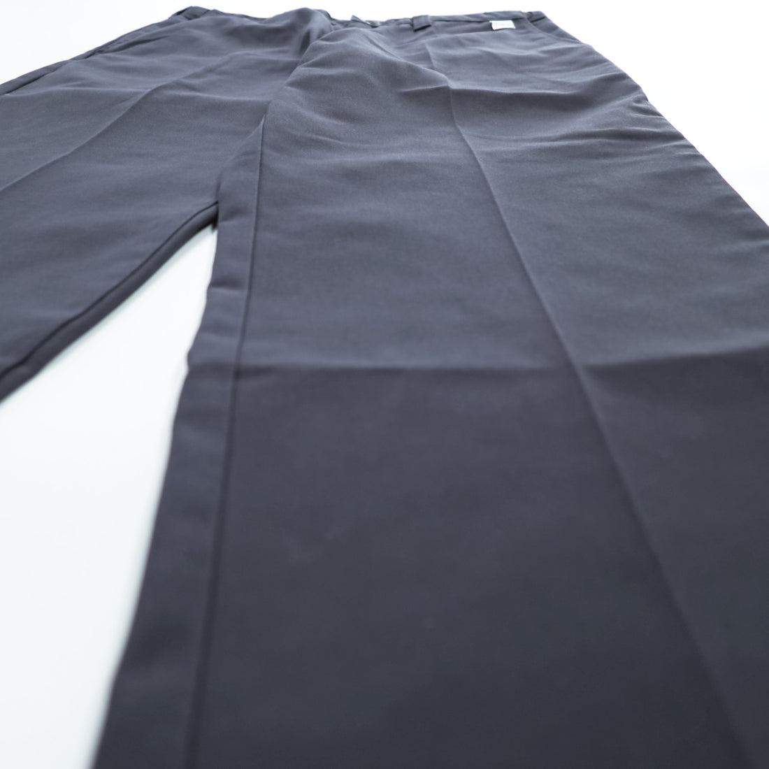 Dickies ワイド ストレートワークパンツ 34×30 グレー インダストリアル フラットフロント コンフォートウエストパンツ LP817CH