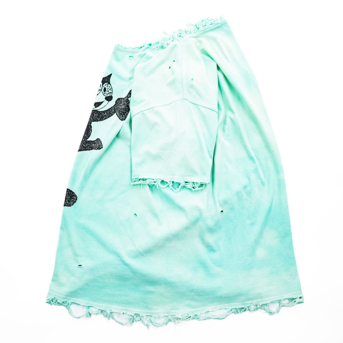 TEPPEI FURUYAMA ダメージ クラッシュ加工 Tシャツ FREE フィリックス プリント NOT READY MADE