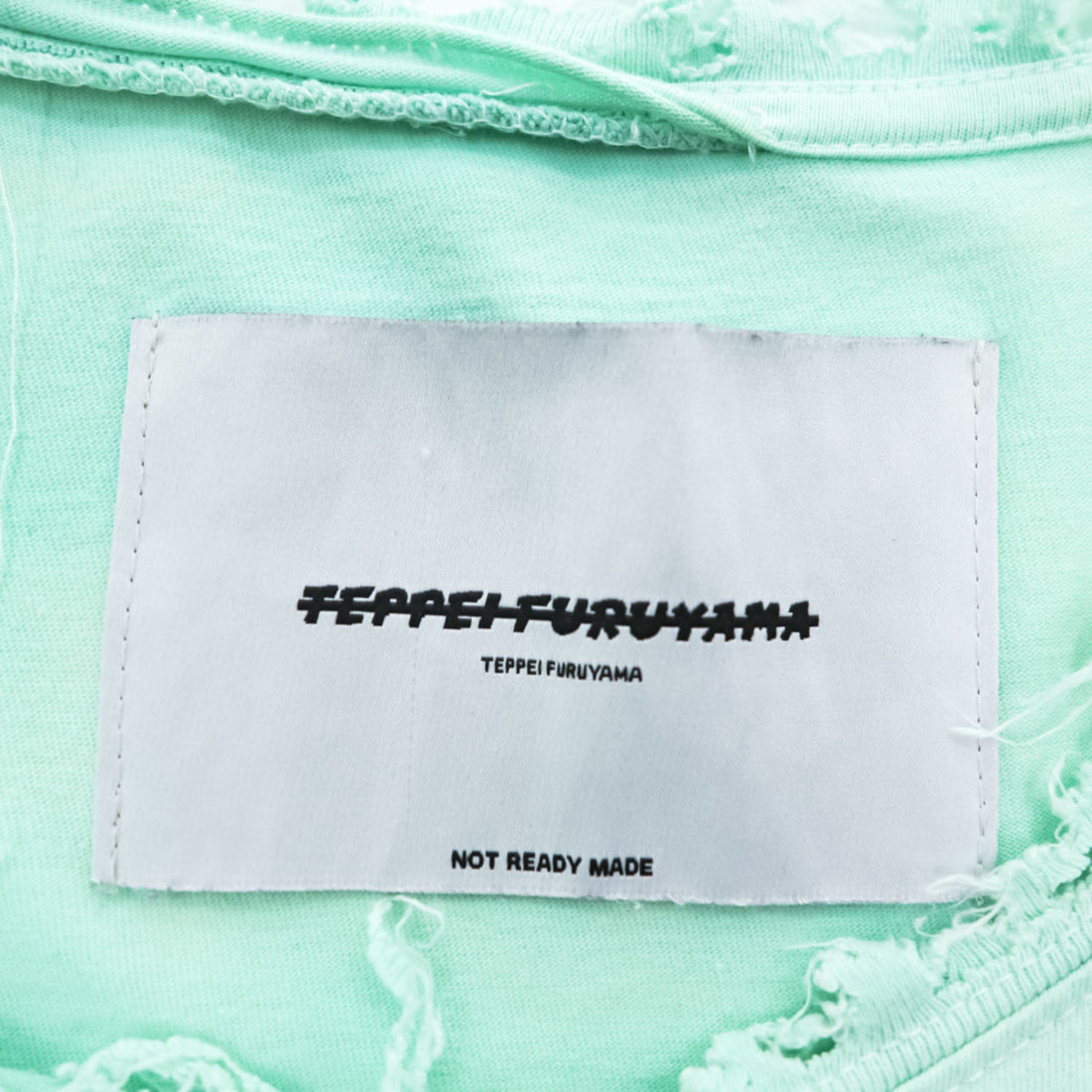 TEPPEI FURUYAMA ダメージ クラッシュ加工 Tシャツ FREE フィリックス プリント NOT READY MADE