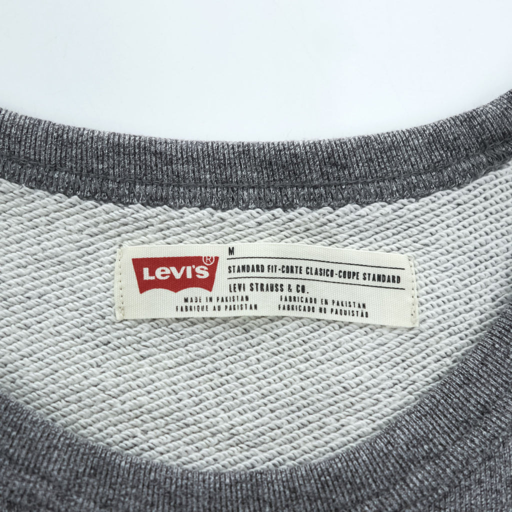 Levi's 前V クルーネック スウェット トレーナー M グレー 15805-0003