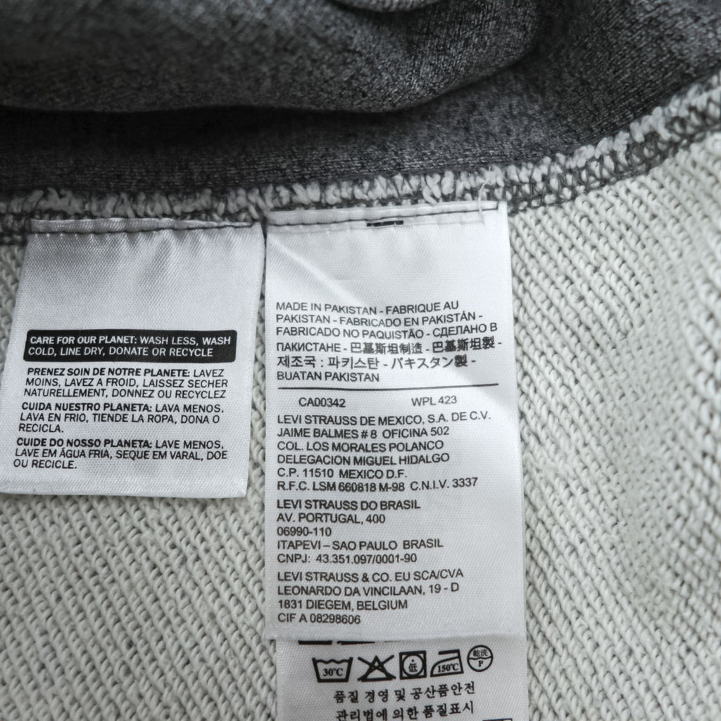 Levi's 前V クルーネック スウェット トレーナー M グレー 15805-0003