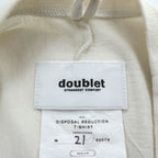 doublet Tシャツ DISPOSAL REDUCTION T-SHIRT M ホワイト 割引シール ワイドシルエット 25SS24CS360