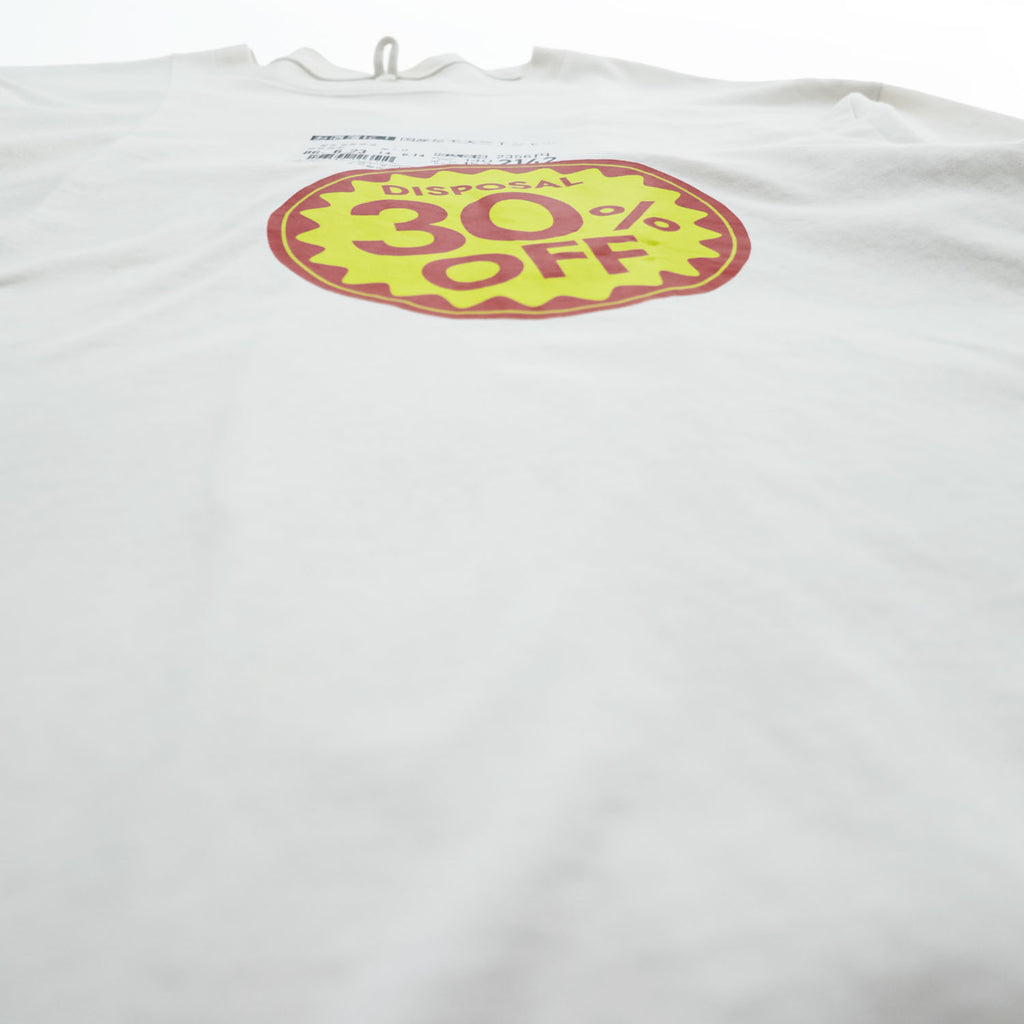 doublet Tシャツ DISPOSAL REDUCTION T-SHIRT M ホワイト 割引シール ワイドシルエット 25SS24CS360