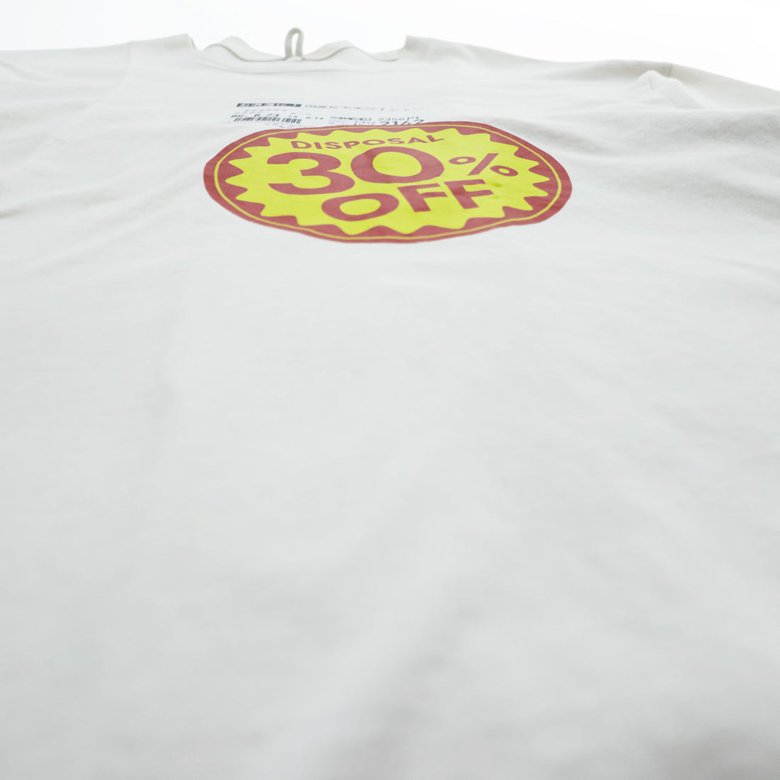 doublet Tシャツ DISPOSAL REDUCTION T-SHIRT M ホワイト 割引シール ワイドシルエット 25SS24CS360