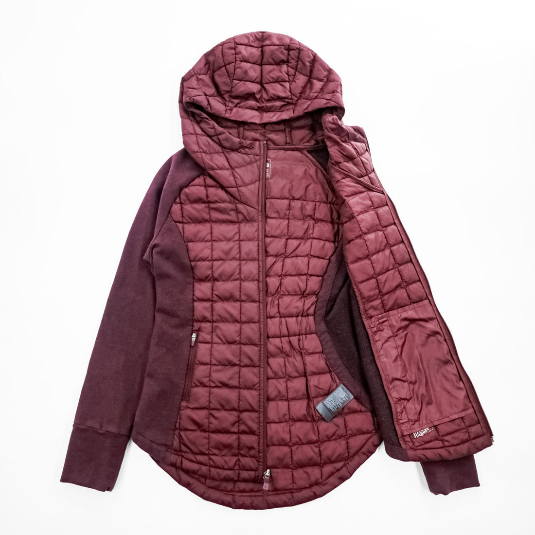 THE NORTH FACE 中綿 サーモボール ハイブリッド フーディ S ボルドー THERMOBALL キルティング パーカー