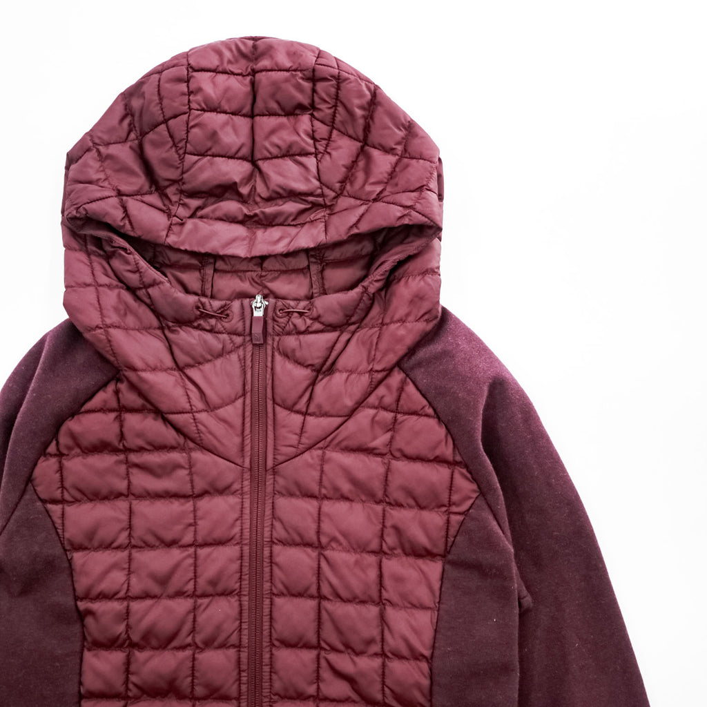 THE NORTH FACE 中綿 サーモボール ハイブリッド フーディ S ボルドー THERMOBALL キルティング パーカー
