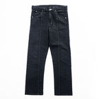 CLASS ( POOL BY CLASS ) デニムパンツ ジーンズ M ブラック 後染め ストレッチ センターシーム ホワイトステッチ CBFS17UNIB