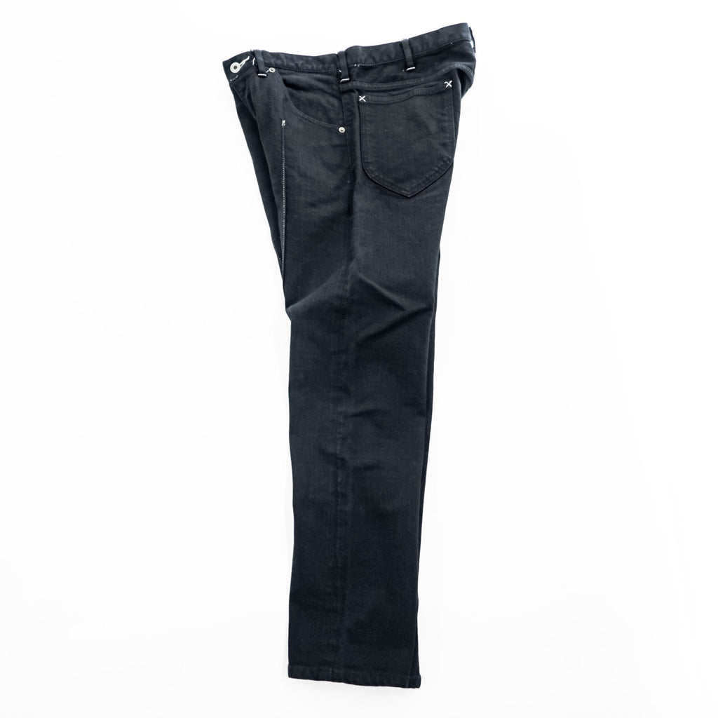 CLASS ( POOL BY CLASS ) デニムパンツ ジーンズ M ブラック 後染め ストレッチ センターシーム ホワイトステッチ CBFS17UNIB