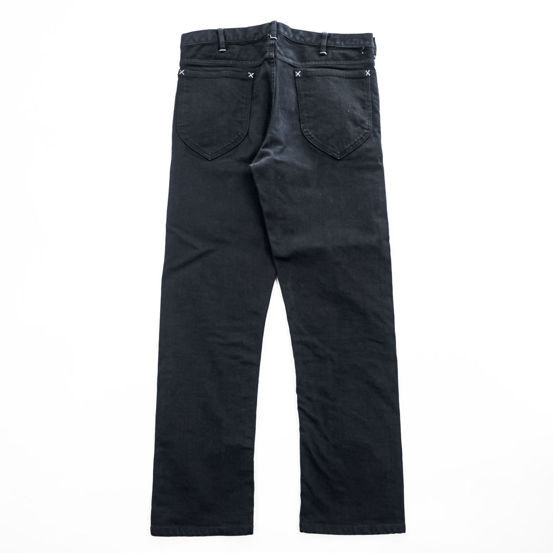 CLASS ( POOL BY CLASS ) デニムパンツ ジーンズ M ブラック 後染め ストレッチ センターシーム ホワイトステッチ CBFS17UNIB
