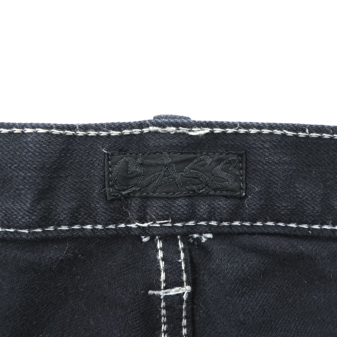CLASS ( POOL BY CLASS ) デニムパンツ ジーンズ M ブラック 後染め ストレッチ センターシーム ホワイトステッチ CBFS17UNIB
