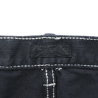 CLASS ( POOL BY CLASS ) デニムパンツ ジーンズ M ブラック 後染め ストレッチ センターシーム ホワイトステッチ CBFS17UNIB