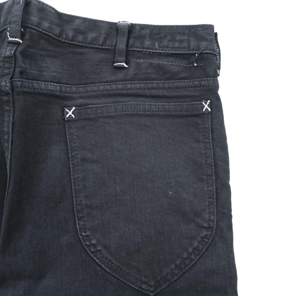 CLASS ( POOL BY CLASS ) デニムパンツ ジーンズ M ブラック 後染め ストレッチ センターシーム ホワイトステッチ CBFS17UNIB