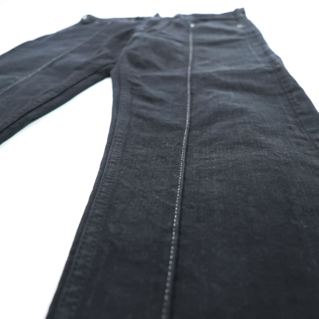 CLASS ( POOL BY CLASS ) デニムパンツ ジーンズ M ブラック 後染め ストレッチ センターシーム ホワイトステッチ CBFS17UNIB