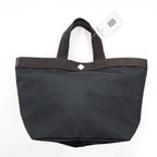 Herve Chapelier 707C Cordura Boat Tote M Noir Moka Black Brown Made in France