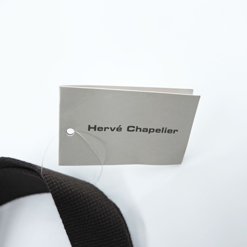 Herve Chapelier 707C Cordura Boat Tote M Noir Moka Black Brown Made in France
