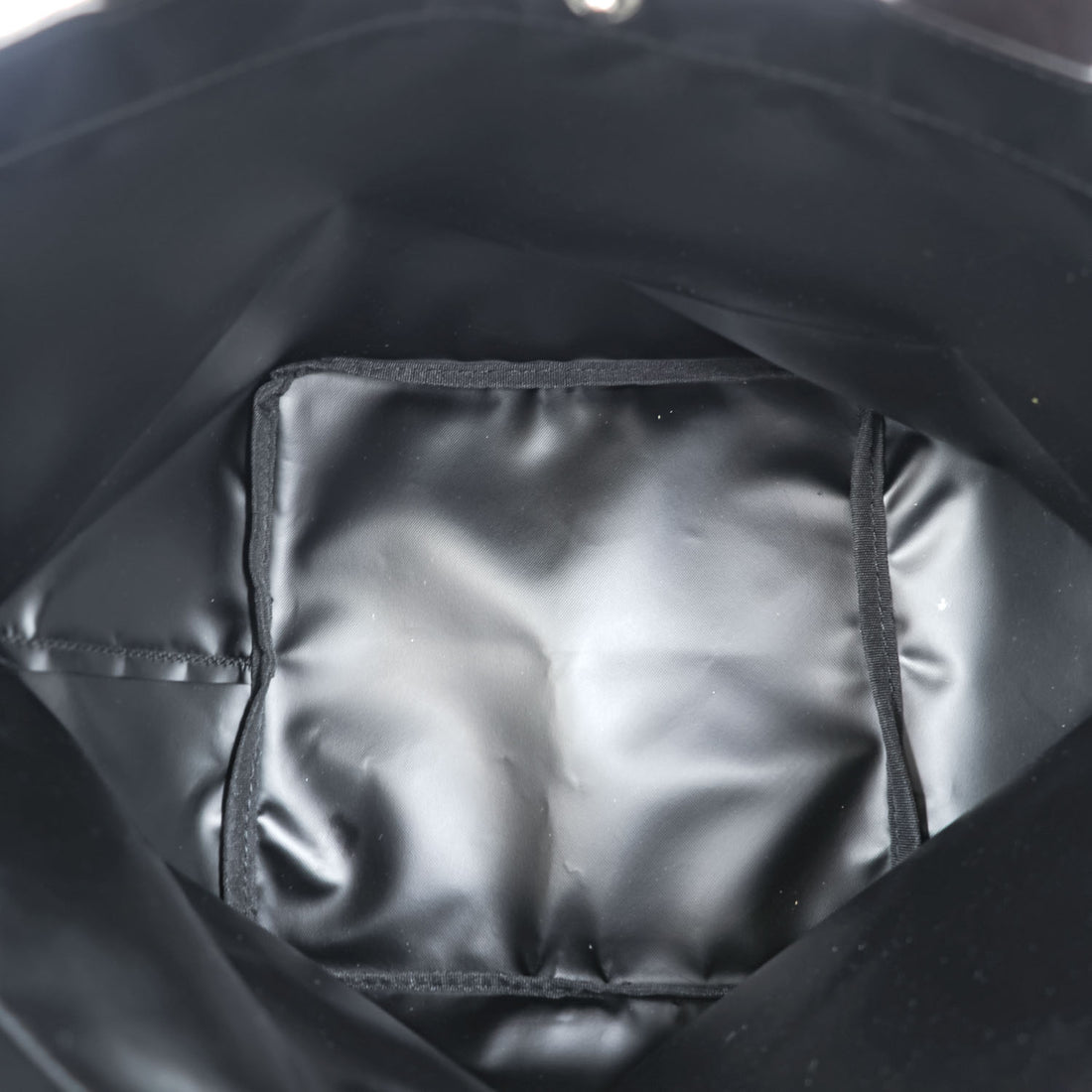 Herve Chapelier 707C Cordura Boat Tote M Noir Moka Black Brown Made in France
