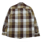 BIG MIKE ヘビーフランネル 長袖チェックシャツ L インド綿 UNION MADE ダブル フラップ 胸ポケット 102135001