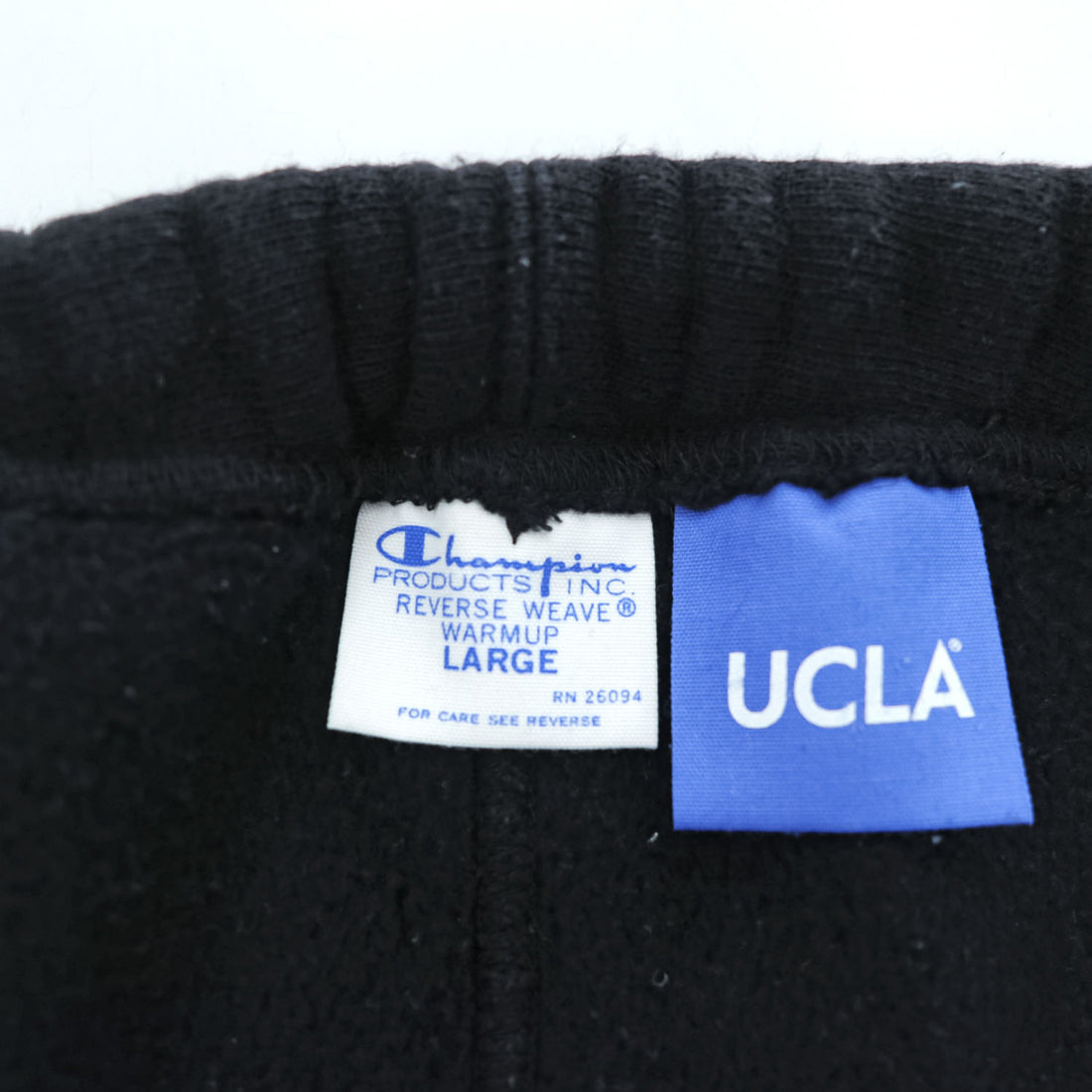 Champion リバースウィーブ REVERSE WEAVE スウェットパンツ L ブラック 裏起毛 プリント UCLA BRUINS C3-E216