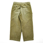 Brooks Brothers 2タック ワイド コーデュロイパンツ L W33/L30 ベージュ プリーツ 太畝