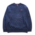 Levi's RED TAB 前V クルーネック スウェット トレーナー L ネイビー 裏起毛 ワンポイントロゴ