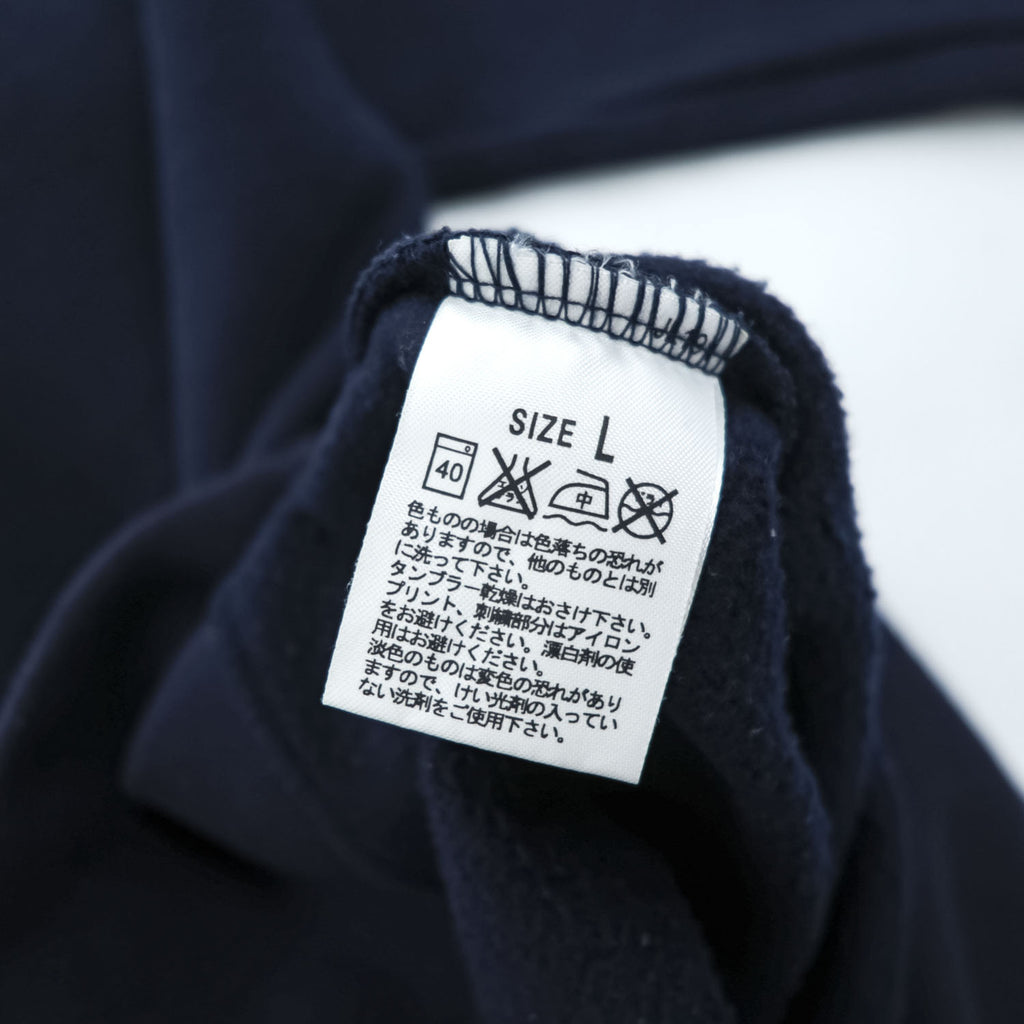 Levi's RED TAB 前V クルーネック スウェット トレーナー L ネイビー 裏起毛 ワンポイントロゴ