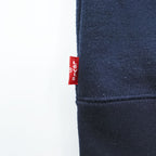 Levi's RED TAB 前V クルーネック スウェット トレーナー L ネイビー 裏起毛 ワンポイントロゴ