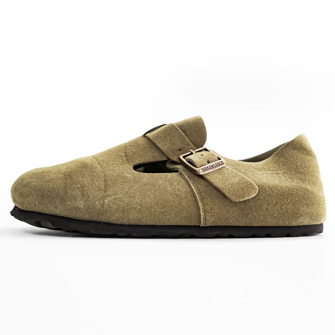 BIRKENSTOCK ロンドン London スエード スリッポンシューズ サンダル 27cm ベージュ SOFT FOOTBED ドイツ製