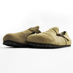 BIRKENSTOCK ロンドン London スエード スリッポンシューズ サンダル 27cm ベージュ SOFT FOOTBED ドイツ製