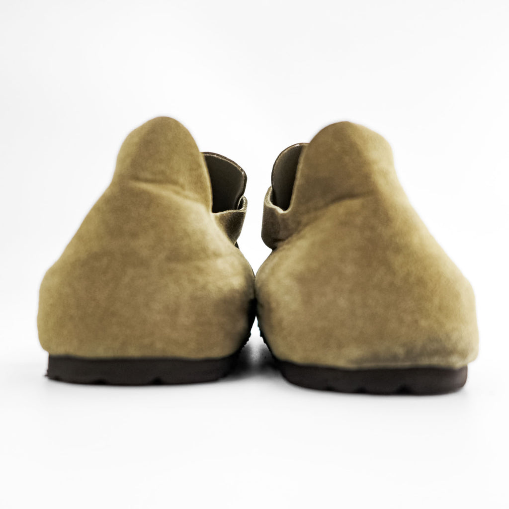 BIRKENSTOCK ロンドン London スエード スリッポンシューズ サンダル 27cm ベージュ SOFT FOOTBED ドイツ製