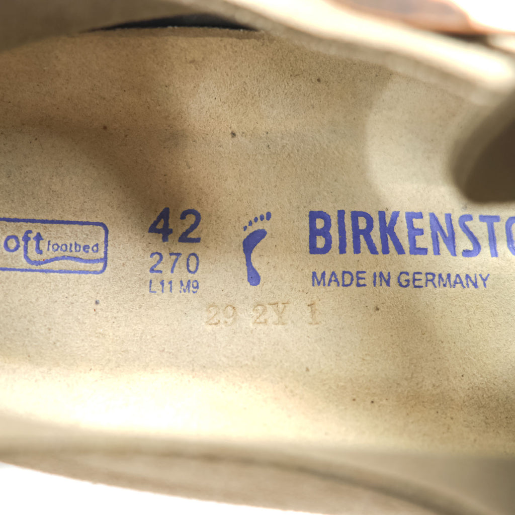 BIRKENSTOCK ロンドン London スエード スリッポンシューズ サンダル 27cm ベージュ SOFT FOOTBED ドイツ製