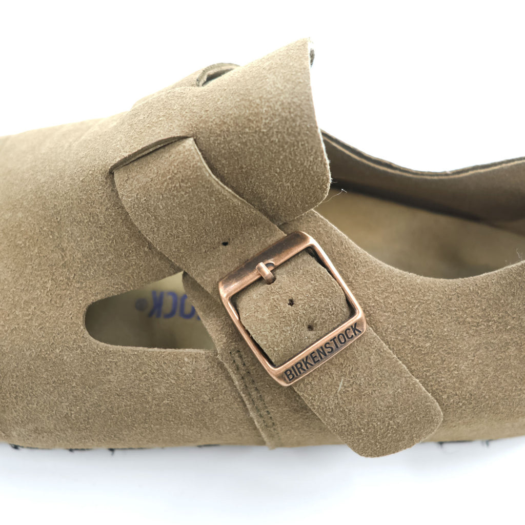BIRKENSTOCK ロンドン London スエード スリッポンシューズ サンダル 27cm ベージュ SOFT FOOTBED ドイツ製