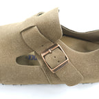 BIRKENSTOCK ロンドン London スエード スリッポンシューズ サンダル 27cm ベージュ SOFT FOOTBED ドイツ製