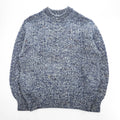 PENDLETON 70年代 USA製 ヴィンテージ ケーブルニット セーター L ネイビー ホワイト ミックス フィッシャーマン
