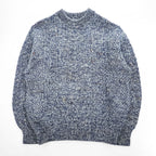 PENDLETON 70年代 USA製 ヴィンテージ ケーブルニット セーター L ネイビー ホワイト ミックス フィッシャーマン