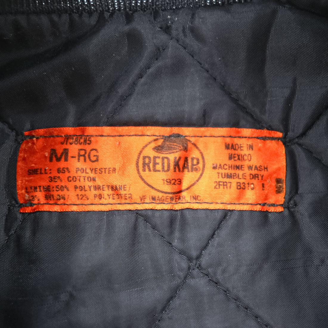 RED KAP キルティング ワークジャケット M ネイビー 中綿 JT38NV Perma-Lined Team Jacket