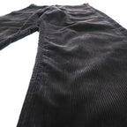 TUKI 日本製 ワイド コーデュロイ ワークパンツ M ブラック 太畝 0086 PATCHED WORK PANTS
