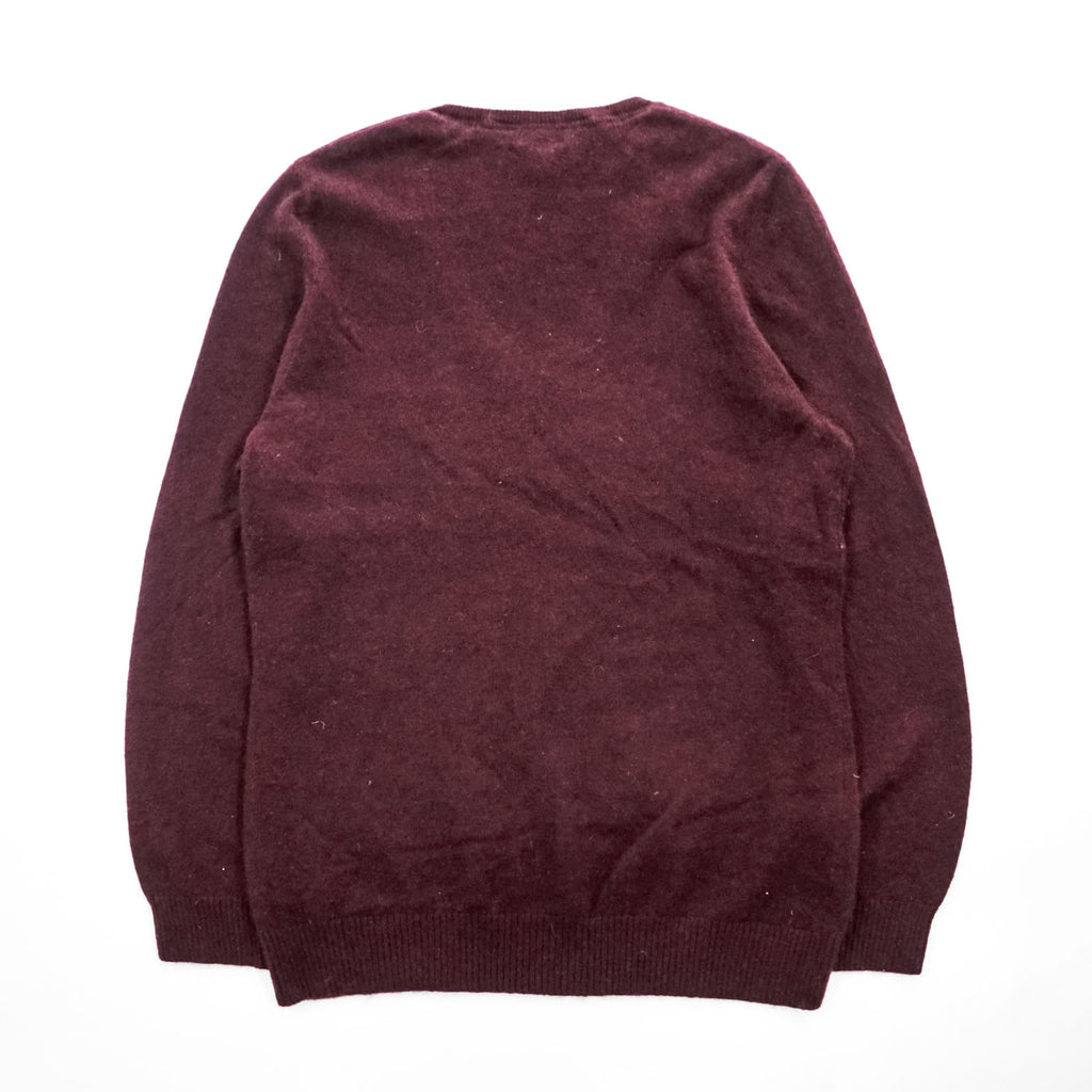 L.L.Bean カシミヤ100% Vネックニット セーター M ボルドー 501184