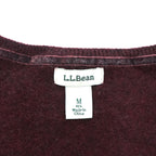 L.L.Bean カシミヤ100% Vネックニット セーター M ボルドー 501184